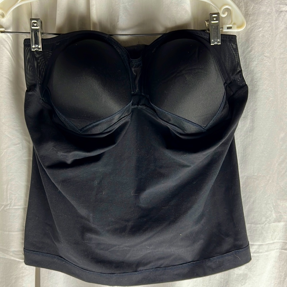 BALI Size 38B black halter top with bra